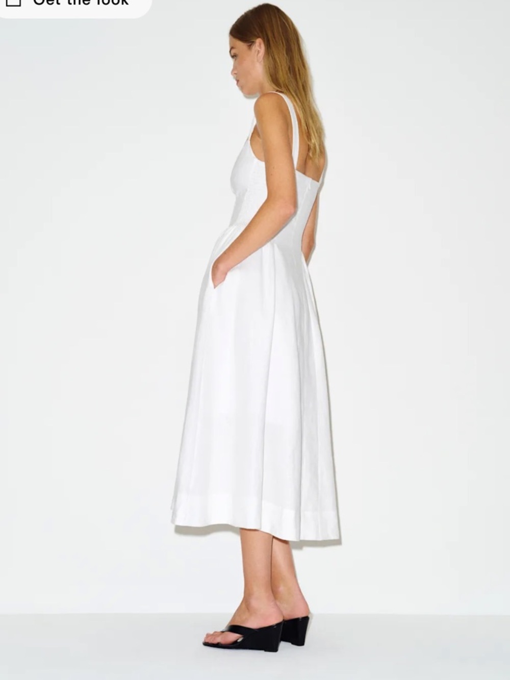 Reformation Birdie Linen Dress - Size 2 - Sold Out Online - Picture 5 of 8